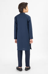 NAVY EMBROIDERED KURTA PAJAMA