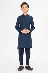 NAVY EMBROIDERED KURTA PAJAMA