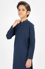 NAVY EMBROIDERED KURTA PAJAMA
