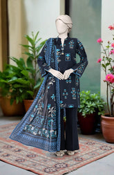 PRINTED LAWN STITCHED 3 PIECE