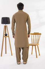 LIGHT BROWN BLENDED KAMEEZ SHALWAR