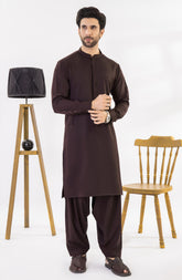 MAROON BLENDED KAMEEZ SHALWAR