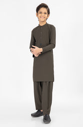 OLIVE GREEN CASUAL KAMEEZ SHALWAR