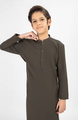 OLIVE GREEN CASUAL KAMEEZ SHALWAR