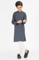 CHARCOAL SEMI FORMAL KURTA