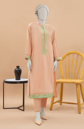 EMBROIDERED CAMBRIC STITCHED 2 PIECE