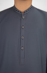 CHARCOAL SEMI FORMAL KURTA