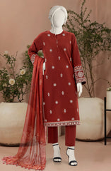 EMBROIDERED 3PCS UNSTITCHED