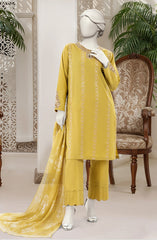 EMBROIDERED 3PCS UNSTITCHED