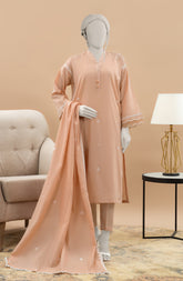 EMBROIDERED CAMBRIC STITCHED 3 PIECE