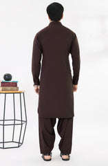 MAROON BLENDED KAMEEZ SHALWAR