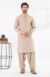 TAN BLENDED KAMEEZ SHALWAR