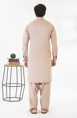 TAN BLENDED KAMEEZ SHALWAR
