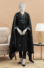 EMBROIDERED CAMBRIC STITCHED 3 PIECE