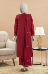 WINTER'24 EMBROIDERED WOMEN STITCHED 3PC SUIT