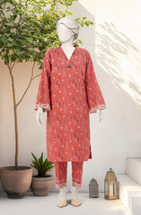 EMBROIDERED PRINTED LAWN STITCHED 2 PIECE