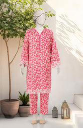 EMBROIDERED PRINTED LAWN STITCHED 2 PIECE