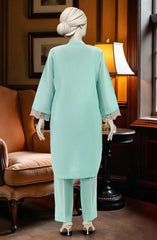 EMBROIDERED JACQUARD STITCHED 2 PIECE