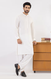 SUMMER'25 MEN KAMEEZ SHALWAR OFF WHITE