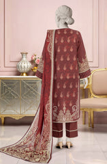 EMBROIDERED PRINTED LAWN 3PCS UNSTITCHED