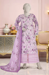 EMBROIDERED PRINTED LAWN 3PCS UNSTITCHED