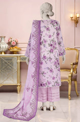 EMBROIDERED PRINTED LAWN 3PCS UNSTITCHED