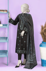 EMBROIDERED ZARI TAAR 3PCS UNSTITCHED