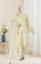 EMBROIDERED CAMBRIC 3PCS UNSTITCHED