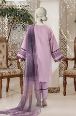 EMBROIDERED CAMBRIC 3PCS UNSTITCHED