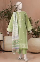 EMBROIDERED 3PCS UNSTITCHED