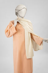 OFF WHITE VISCOSE STOLE
