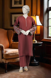 EMBROIDERED JACQUARD STITCHED 2 PIECE