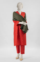 OLIVE GREEN VISCOSE STOLE