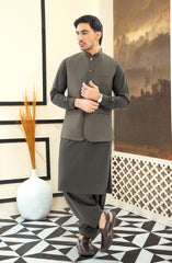 OLIVE BLENDED WAISTCOAT