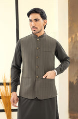 OLIVE BLENDED WAISTCOAT