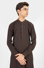 SUMMER'25 TEENS CASUAL KAMEEZ SHALWAR BURNT AMBER