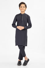 CHARCOAL EMBROIDERED KURTA PAJAMA
