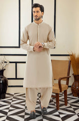 SUMMER'25 MEN KAMEEZ SHALWAR NEUTRAL BEIGE