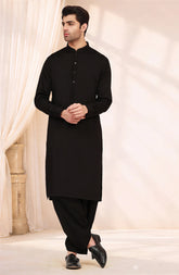 BLACK BLENDED KAMEEZ SHALWAR