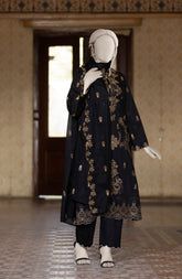 EMBROIDERED CAMBRIC STITCHED 3 PIECE