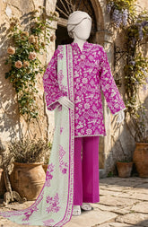 PRINTED TEXTURED LAWN 3PCS UNSTITCHED