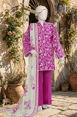 PRINTED TEXTURED LAWN 3PCS UNSTITCHED
