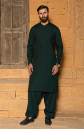 SUMMER'25 MEN KAMEEZ SHALWAR DEEP TEAL