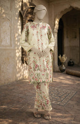 PRINTED CAMBRIC STITCHED 2 PIECE