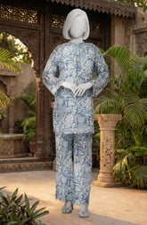 PRINTED CAMBRIC STITCHED 2 PIECE