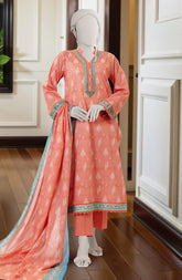 PRINTED LAWN STITCHED 3 PIECE