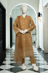 FESTIVE'25 EMBROIDERED CAMBRIC 3PCS STITCHED