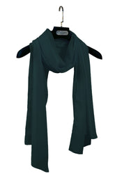 DARK GREEN KOREAN CHIFFON STOLE