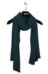 DARK GREEN KOREAN CHIFFON STOLE