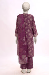EMBROIDERED PRINTED CAMBRIC STITCHED 3 PIECE